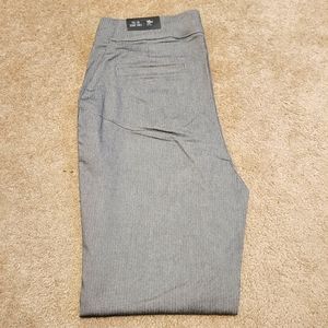 Grey Skinny Ankle Dress Pants